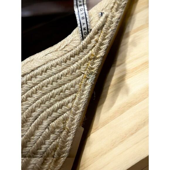 Tory Burch Ribbon Wedge Espadrille 90MM Size 9.5M - Picture 7 of 10